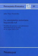 La onomastica asturiana bajomedieval
