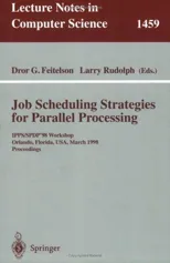 Job Scheduling Strategies for Parallel Processing