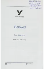 Toni Morrison 'Beloved'