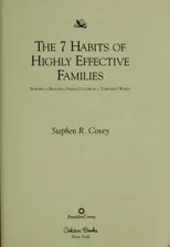 7 Habits Of Highly Effective Families