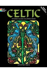 Celtic Stained Glass Coloring Book