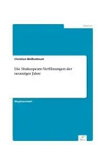 Die Shakespeare-Verfilmungen der neunziger Jahre