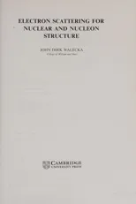 Electron Scattering for Nuclear and Nucleon Structure