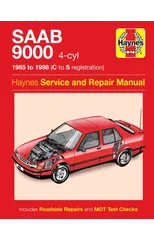 Saab 9000 (4-cyl) (85 - 98) Haynes Repair Manual