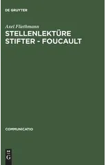 Stellenlekture Stifter - Foucault