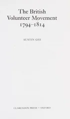 The British Volunteer Movement 1794-1814