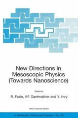 New Directions in Mesoscopic Physics (Towards Nanoscience) (2003)