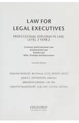 Law for Legal Executives