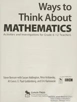 Ways to Think About Mathematics