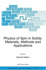 Physics of Spin in Solids
