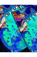 Blue Cats & Butterflies Lined Hardcover Journal