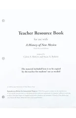 A History of New Mexico, 3rd Revised Edition, Teacher Guide
