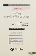 Teaching Analysis of Film Language