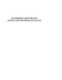 Punishment, Restorative Justice and the Morality of Law