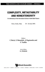 Complexity, Metastability and Nonextensivity - Proceedings of the 31st Workshop of the International School of Solid State Physics