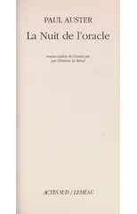 La Nuit De L'Oracle