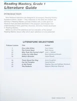 Reading Mastery Reading/Literature Strand Grade 1, Literature Guide