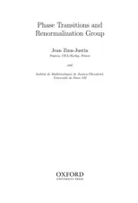 Phase Transitions and Renormalization Group