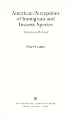 American Perceptions of Immigrant and Invasive Species