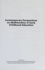 Contemporary Perspectives on Mathematics in Early Childhood Education