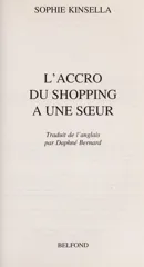 L'accro du shopping a une soeur