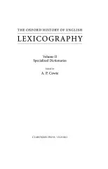 The Oxford History of English Lexicography