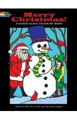 Merry Christmas! Stained Glass Coloring Book