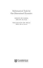 Mathematical Tools for One-Dimensional Dynamics