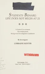 Students Beware