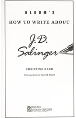 Bloom's How to Write About J.D. Salinger