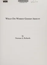 What Do Women Gossip About?