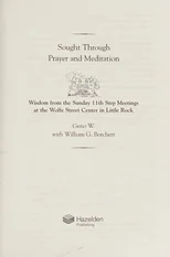 Sought Through Prayer And Meditation