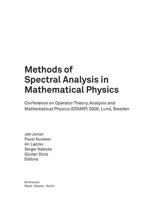 Methods of Spectral Analysis in Mathematical Physics