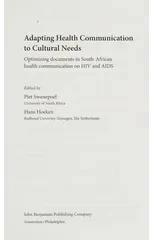 Adapting Health Communication to Cultural Needs