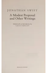 A Modest Proposal and Other Writings