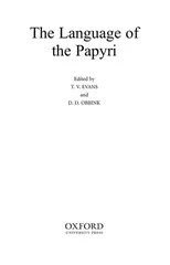 The Language of the Papyri