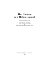 The Universe in a Helium Droplet