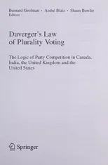 Duverger's Law of Plurality Voting