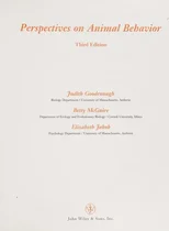 Perspectives on Animal Behavior