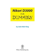 Nikon D3000 For Dummies
