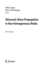 Ultrasonic Wave Propagation in Non Homogeneous Media (2009)
