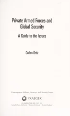 Private Armed Forces and Global Security