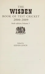The Wisden Book of Test Cricket, 1977-2000