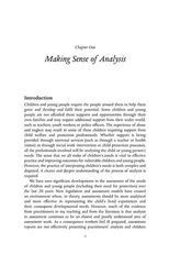 Making Sense of Child and Family Assessment
