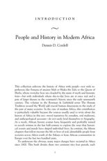 The Human Tradition in Modern Africa