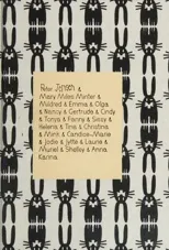 Peter Jensen & Mary Miles Minter & Mildred & Emma & Olga & Nancy & Gertrude & Cindy & Tonya & Fanny & Sissy & Helena & Tina & Christina & Mink & Candice-Marie & Jodie & Jytte & Laurie & Muriel & Shell