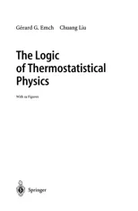 The Logic of Thermostatistical Physics (Softcover Reprint of the Original 1st 2002)