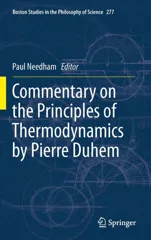 Commentary on the Principles of Thermodynamics by Pierre Duhem (2011)