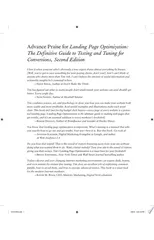 Landing Page Optimization