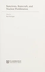 Sanctions, Statecraft, and Nuclear Proliferation